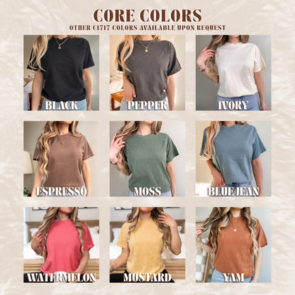 I Enjoy Long Walks Through Thrift Stores Embroidered Shirt Comfort Colors Tee